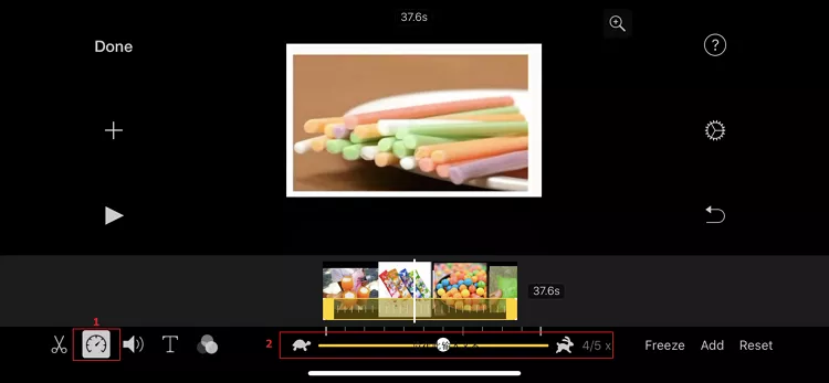 How to Speed Up A Video On iPhone - Step 3