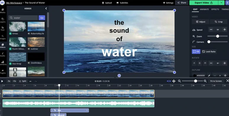 iMovie alternative: Kapwing online video editor 