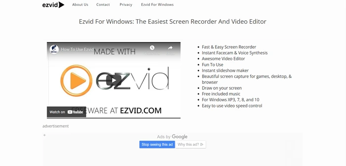 Lecture Recording Software - Ezvid