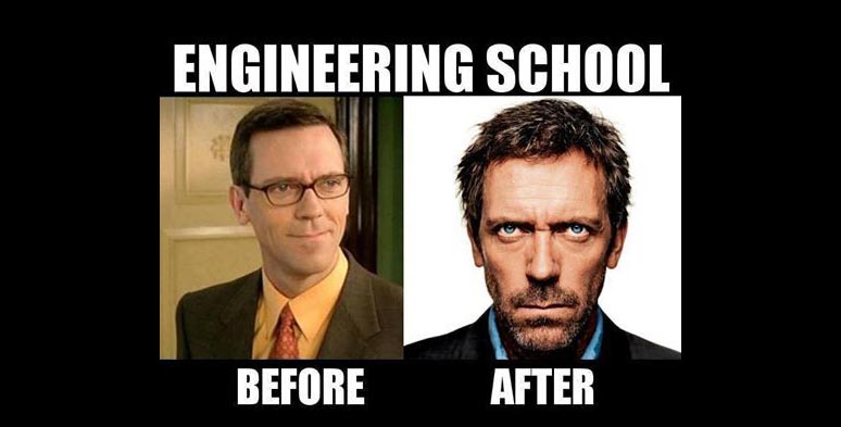 Before And After Meme Engineering School 