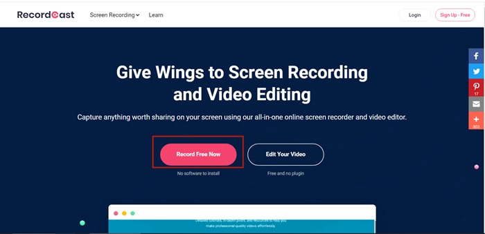 Move to RecordCast Main Page