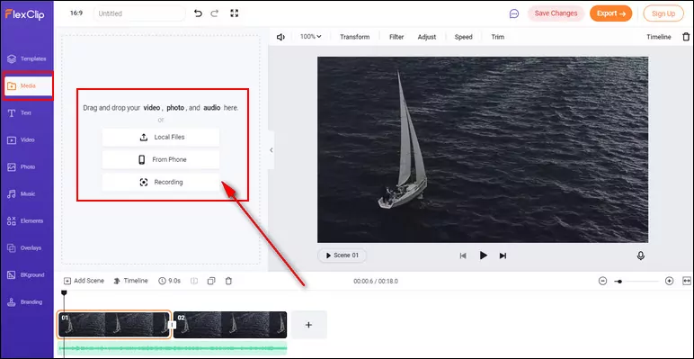 Make Typewriter Effect with iMovie Alternative - Import Your Video