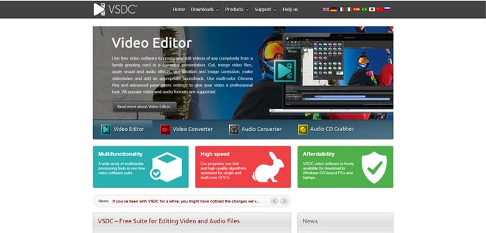 Video Editing Software for Reddit - VSDC