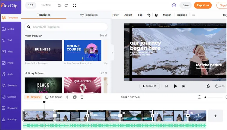 Free Video Editor for Chromebook - FlexClip