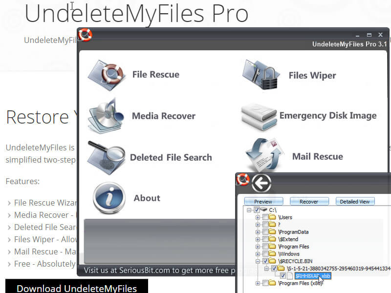 UndeleteMyFiles video recovery software