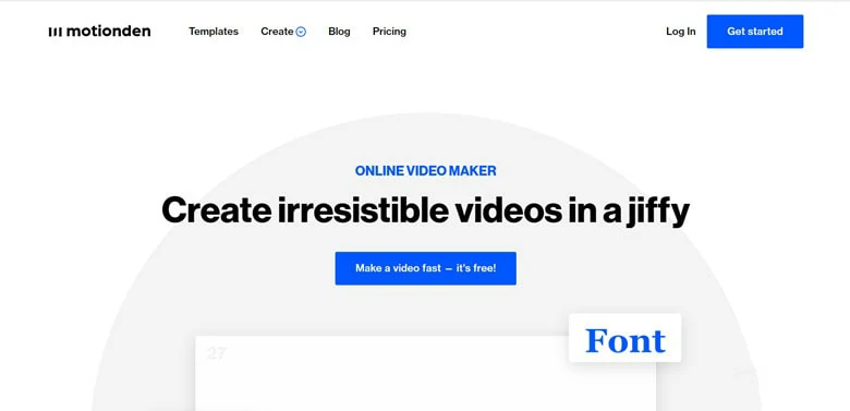 Online Video Title Maker - Motionden