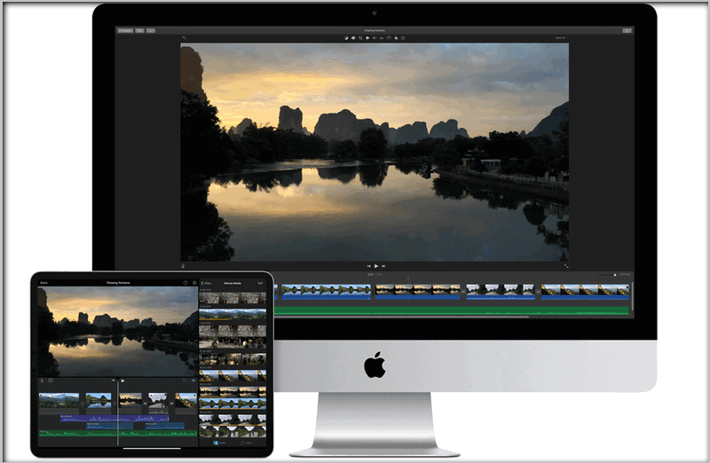 iMovie crops videos for free.