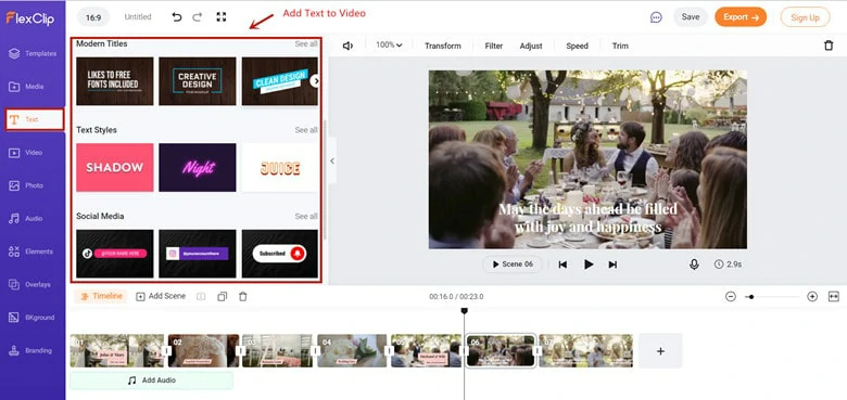 Add Text to Your Wedding Highlights Videos