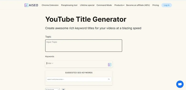 Best YouTube Title Generator - AISEO