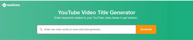 Best YouTube Title Generator - Weshare