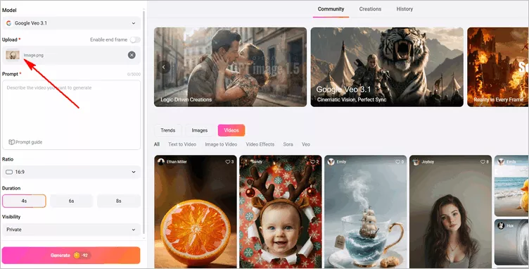 Make 360° Product Video From Just 1 Image Using FlexClip AI: Upload