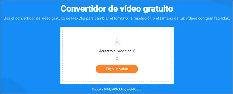 Convert 4k Video with FlexClip: Step 1