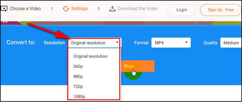 Convert 4k Video with FlexClip: Step 2