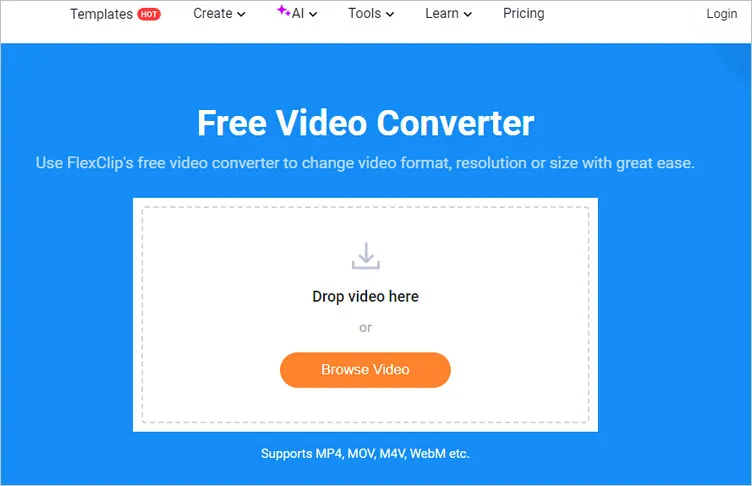 4k Video Converter: FlexClip