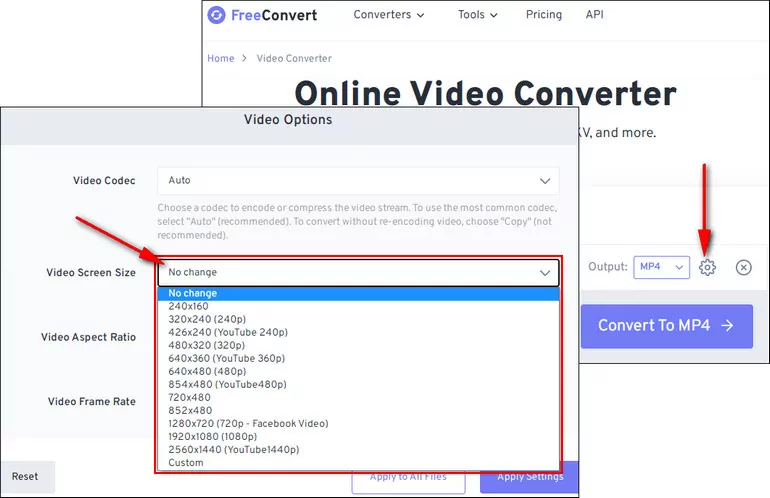 Convert 4k Video with FreeConvert