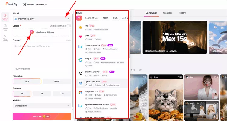 Upload Your Still Photo for Camera Movement Effect