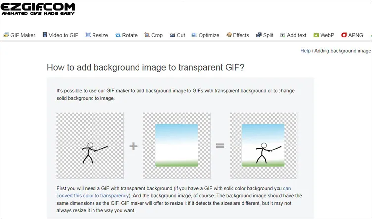 How to Add Background to A Transparent GIF Online for Free