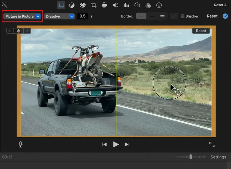 Add Border to Video with iMovie