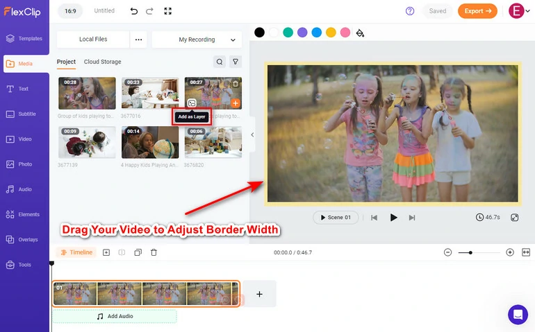 How to Add Border to Videos - Use Picture in Picture Effect