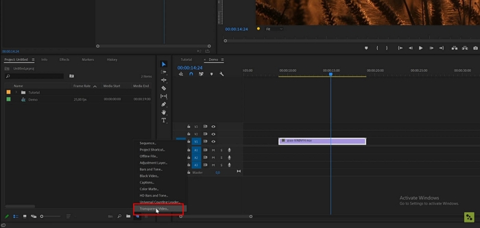 How to Add a Countdown Timer to a Video in Premiere Pro - Step 1