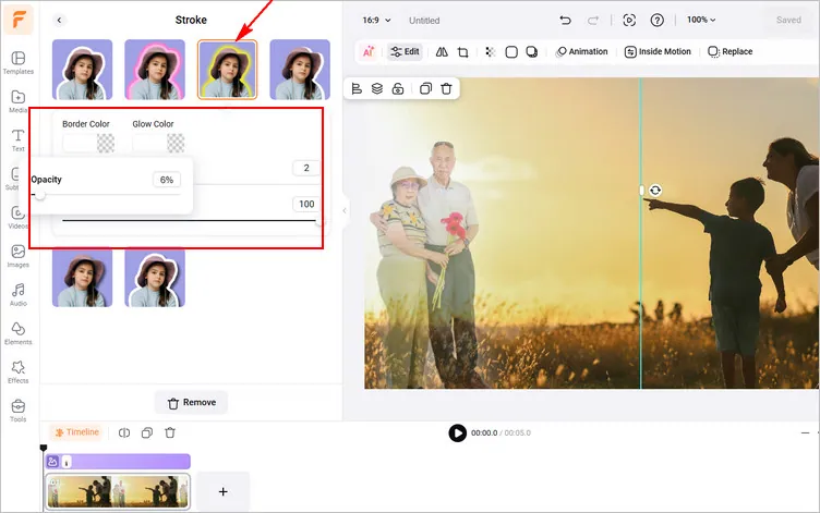 Edit Stroke Effect with More Options