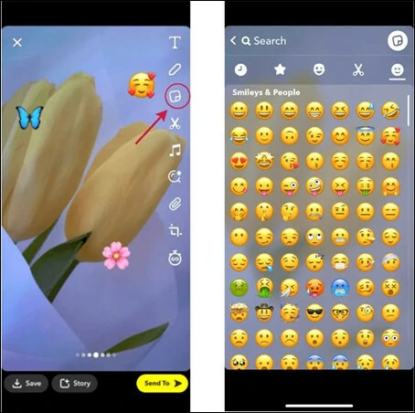 How to Add Emojis to Photos on Snapchat