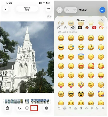 How to Add Emojis to Photos on iPhone Using Photos App