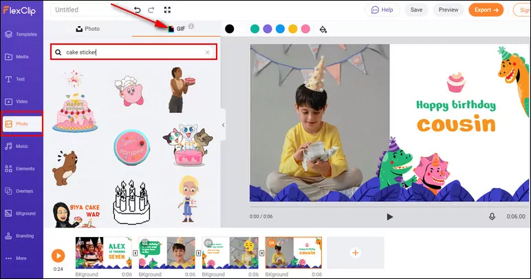 Add Stickers to Video: GIF Stickers