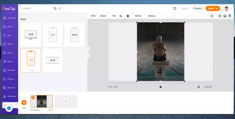 Set the aspect ratio of a GIF to 4:5 