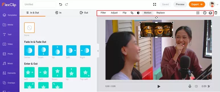 Add a GIF to a video and customize the GIF