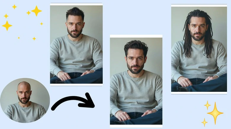 Add Hair to Photo with FlexClip
