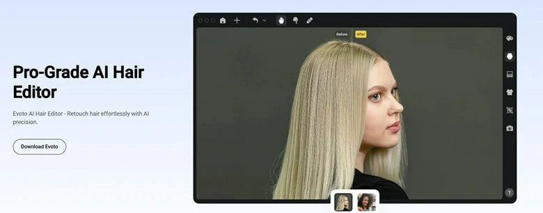 Adjust Hairstyle in Your Photo with Evoto.AI