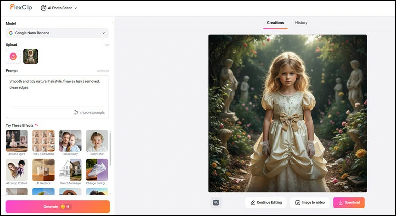 Enter Your Prompt to Guide Hair Enhancement with AI