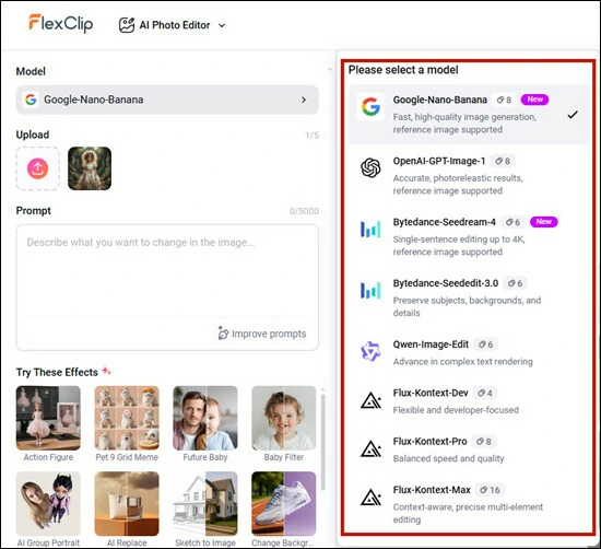 Select the Hair Enhancement Generation Model
