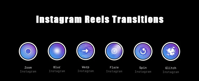 6 native Instagram Reels transitions on Instagram