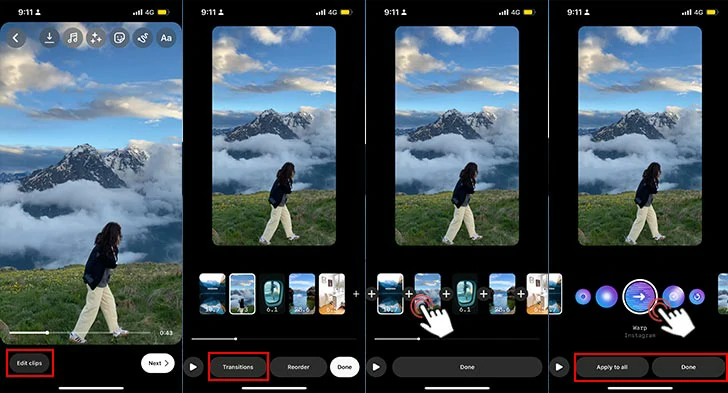 How to Add Transitions to Reels | Instagram Reels Transition