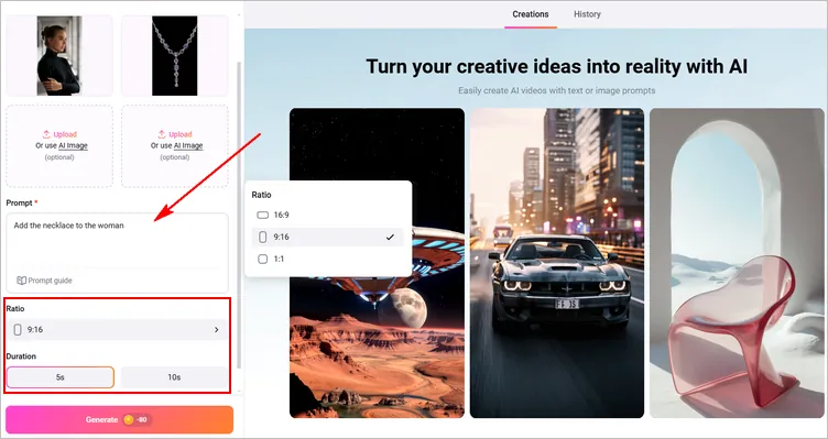 Bring Jewelry to Life with Video - Write Prompts