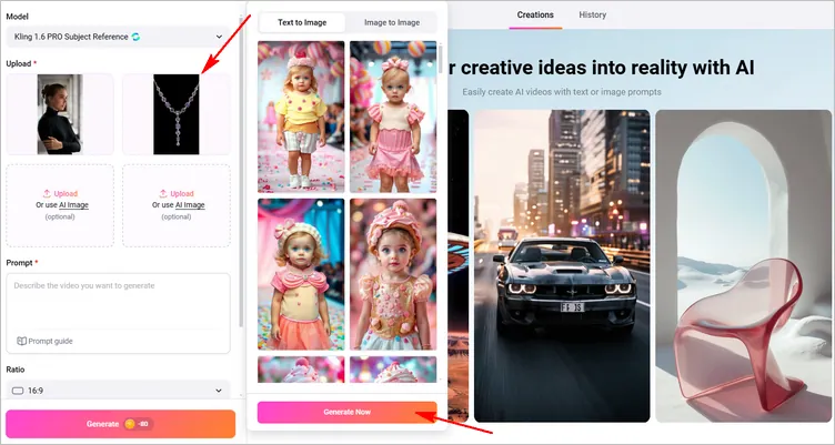 Bring Jewelry to Life with Video - Upload Images