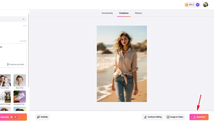 Download New Photo - FlexClip