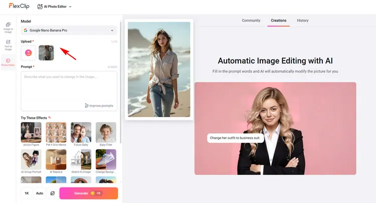 Upload Your Photo - FlexClip