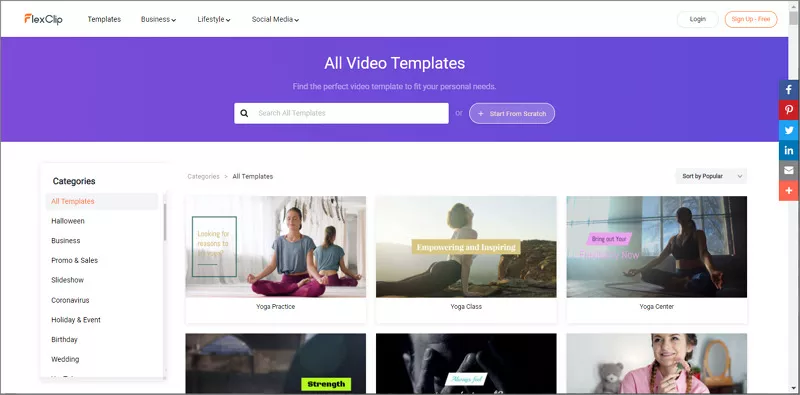 FlexClip start editing GIF