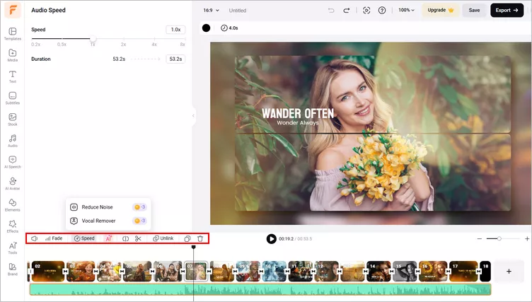 Edit the Music Track