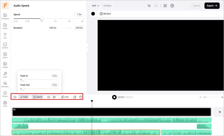 Add Music to Podcast Online with FlexClip - Edit