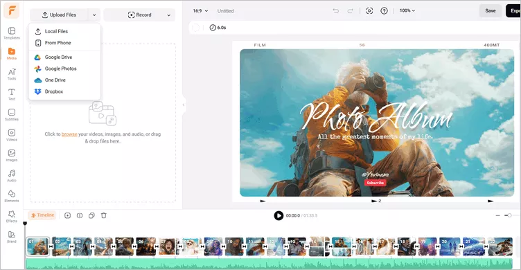 Add Photo Transition - Upload Photo