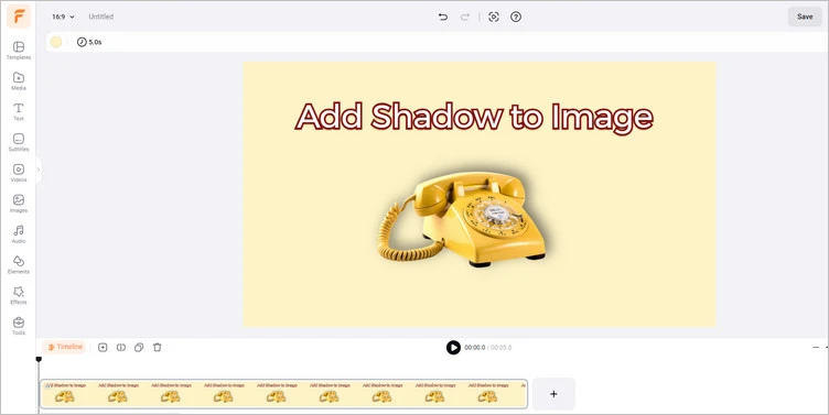 Editing Tool to Add Shadow to Image - FlexClip