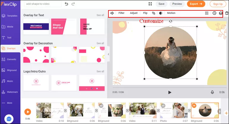 Customize the Video Overlay