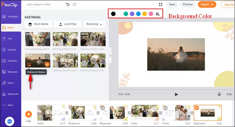 Add Video to Background via PIP