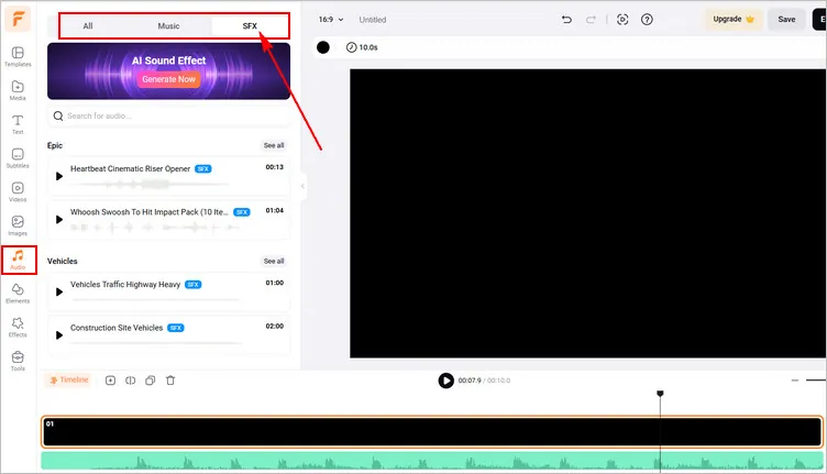 Add Sound Effects to an Audio File - Add Sound Effects