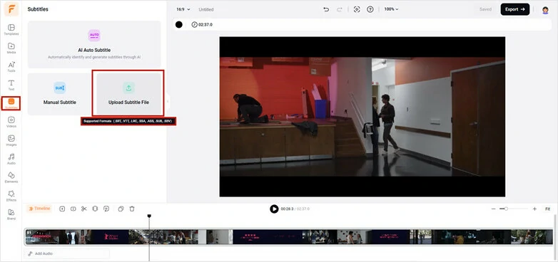 Add Subtitles File to Merge in MP4 Video