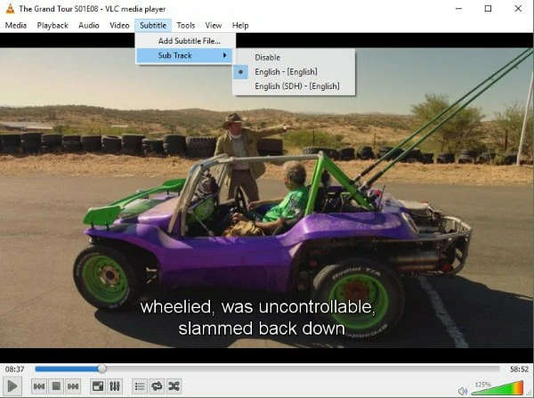 Add Subtitles to MP4 Temporarily with VLC